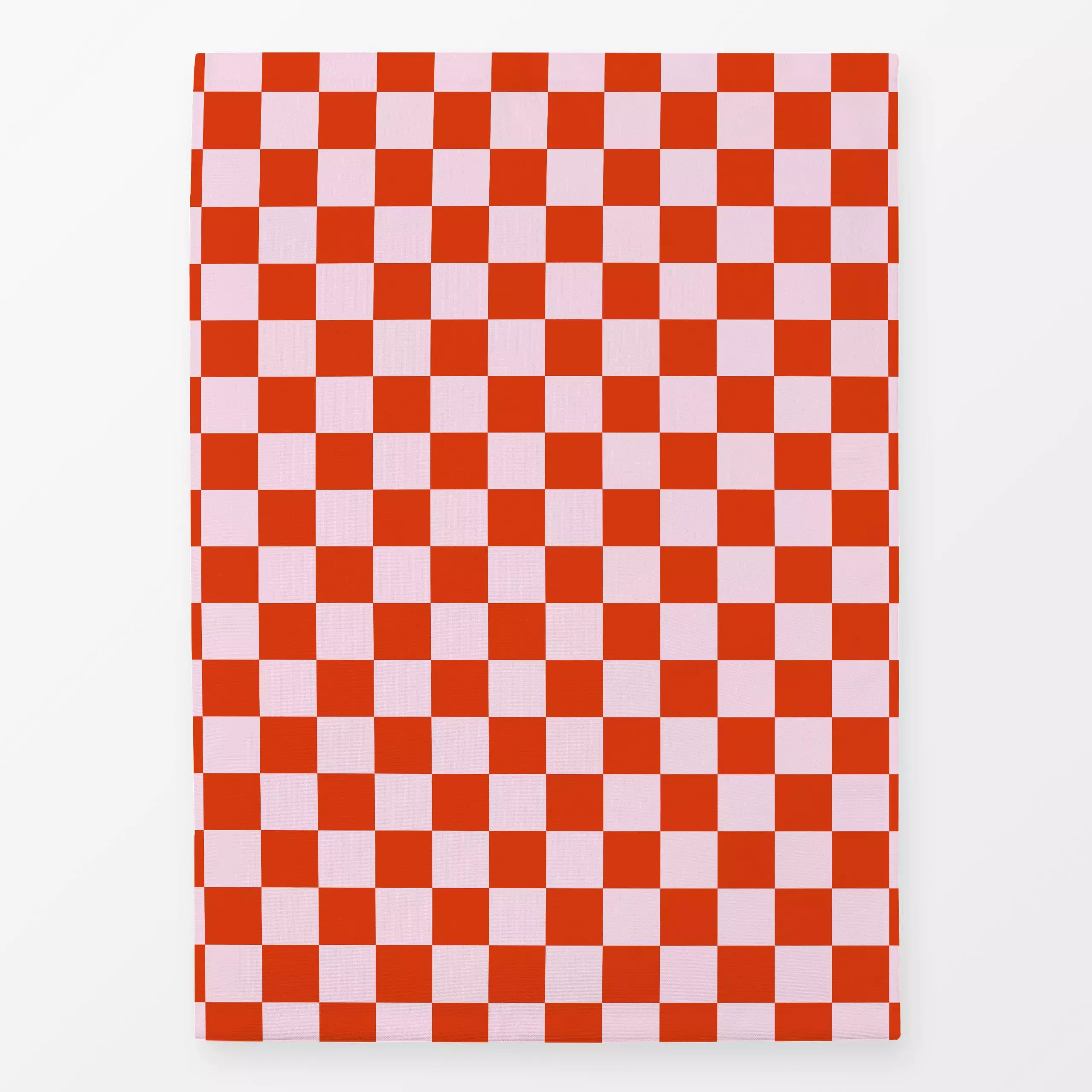 Geschirrtücher Checks Babypink Rot - Symbole & Muster - von „textilwerk"; skandinavisch, bunt, minimalistisch, schlicht, che...