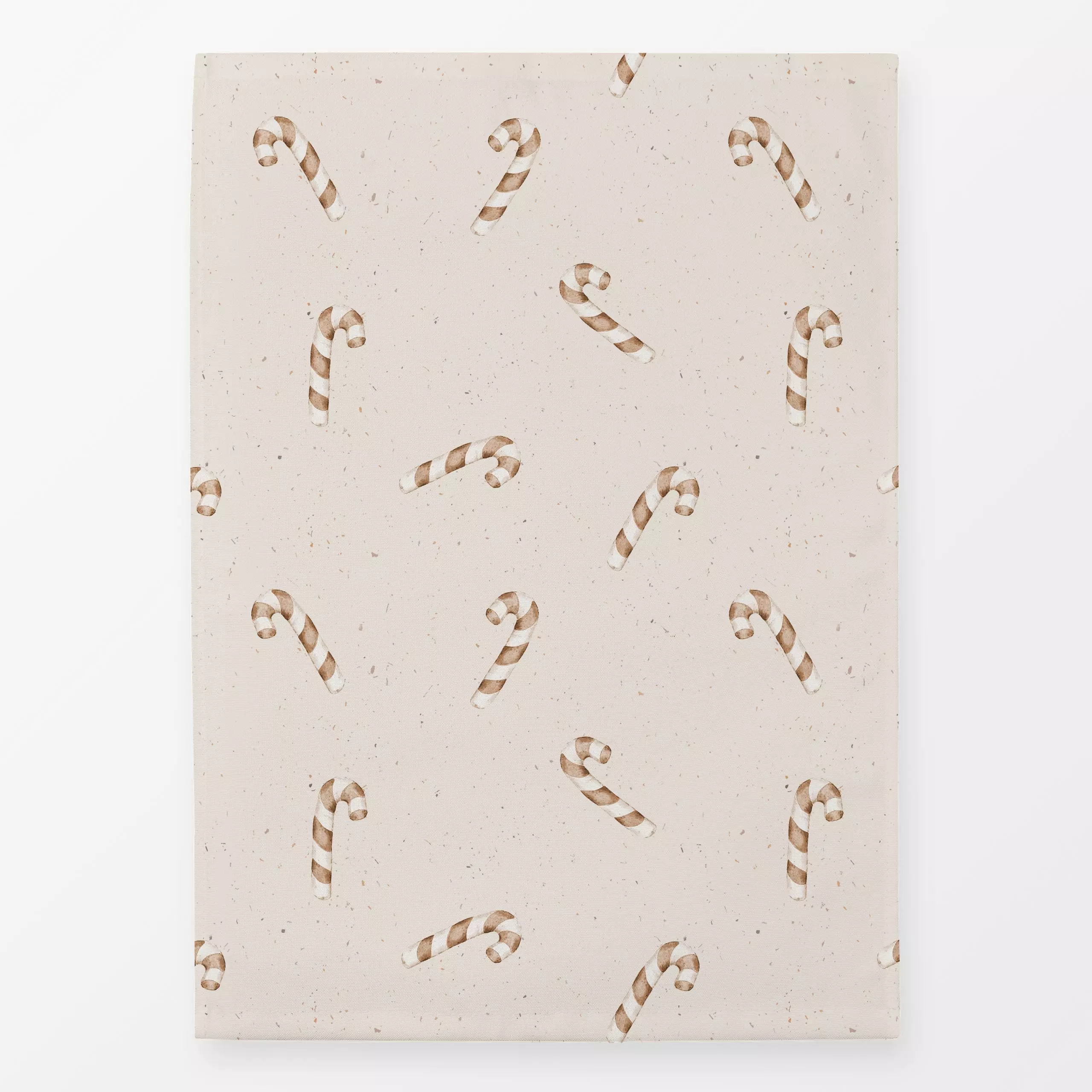Geschirrtücher Zuckerstangen in sepia - Weihnachten - von „Christiane Zielinski"; Weihnachten, beige, Zuckerstange, weihnach...