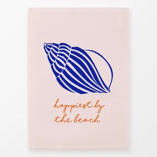 Geschirrtücher Coastal summer Muschel typo