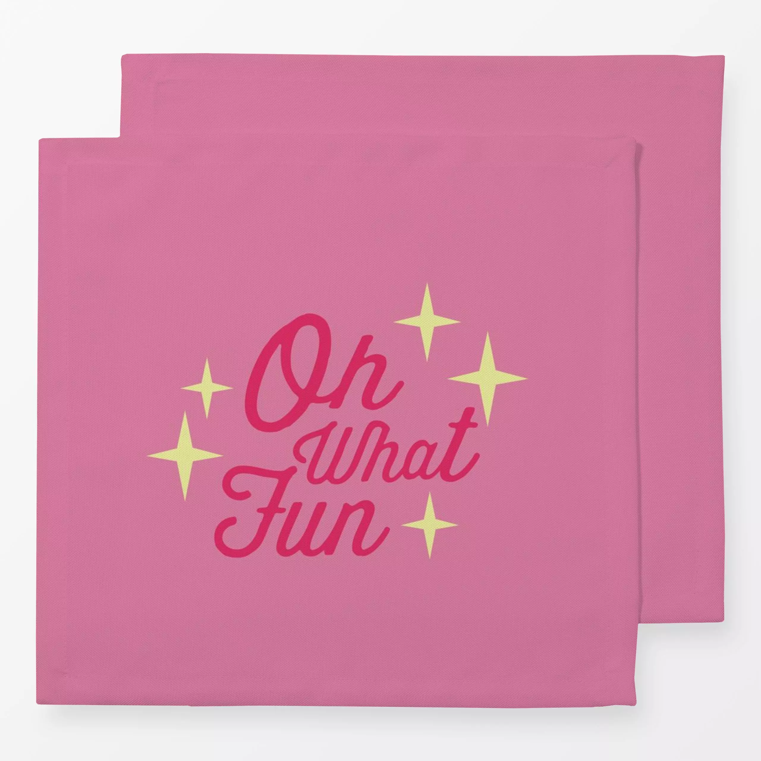 Servietten Oh What Fun - Sprüche & Schriftzüge, Weihnachten - von „Andrea Liesert"; Sterne, Weihnachten, Lettering, Sofakiss...