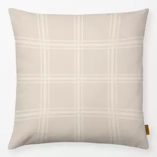 Kissen Autumn Checks beige white