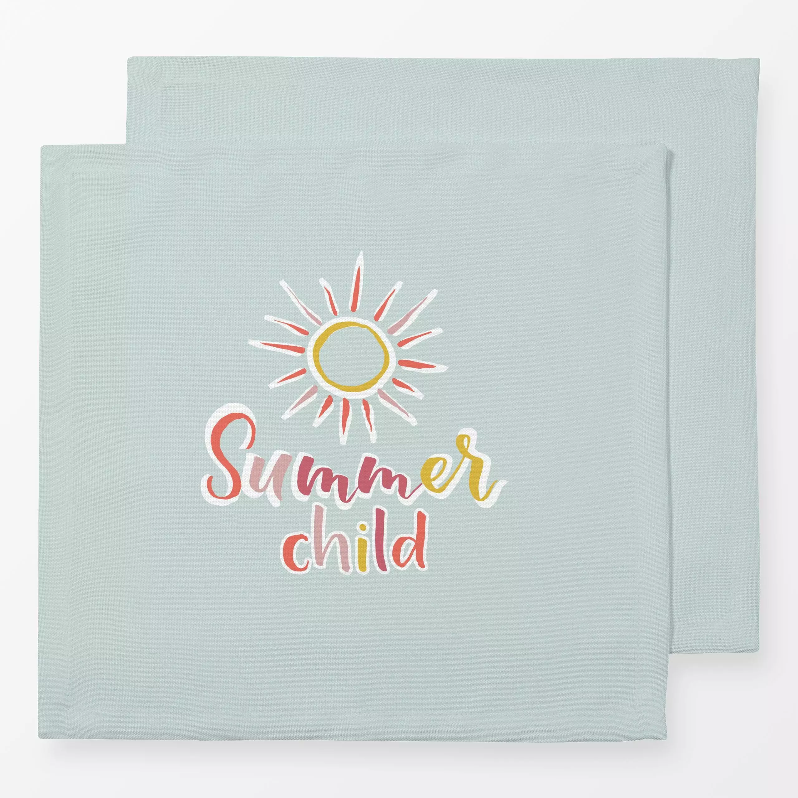 Servietten Summer Child - Kinderzimmer & Motive für Kinder, Sommer - von „Katrin Graff"; Sonne, Kinderzimmer, Sommer, summer...