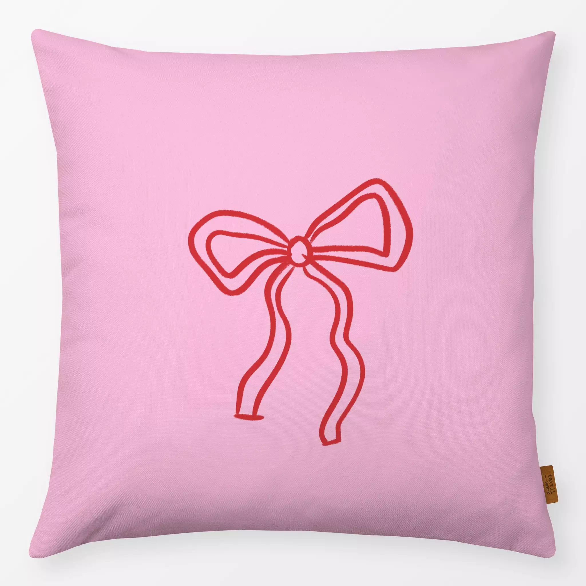 Kissen Kissen Schleife Pink