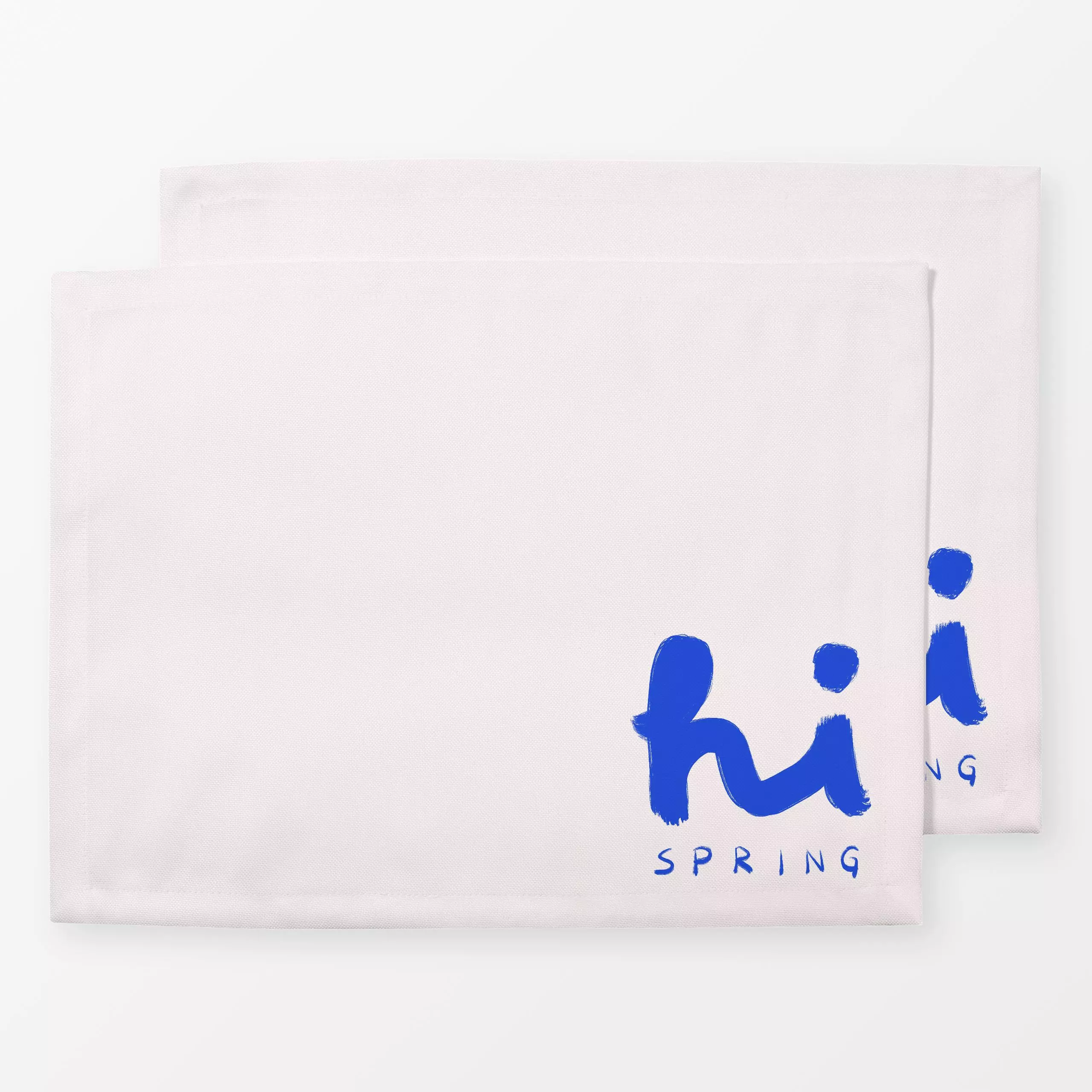 Tischset hi spring - Frühling, Sprüche & Schriftzüge, Ostern - von „Sophie Augustin Illustration"; Ostern, typografie, Frueh...