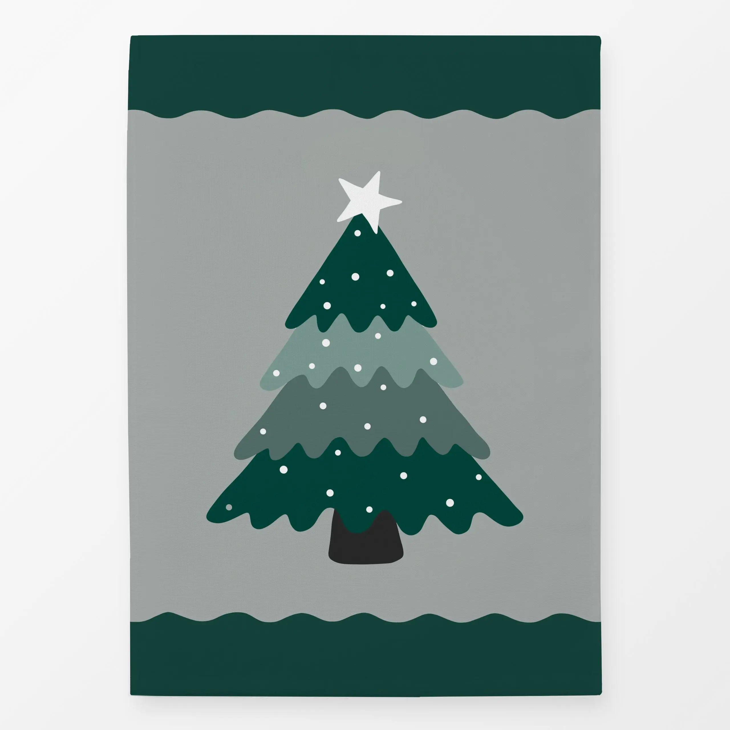 Geschirrtücher Weihnachtsbaum Rahmen - Weihnachten, Winter - von „Studio Kesse"; Weihnachtsbaum, Weihnachten, weihnachtlich,...