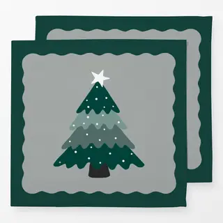 Servietten Weihnachtsbaum Rahmen