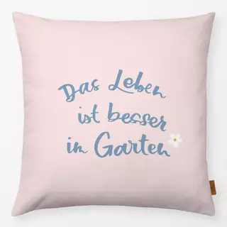 Kissen Das Leben im Garten rosa