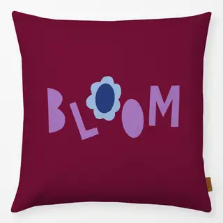Kissen Bloom burgundy lila