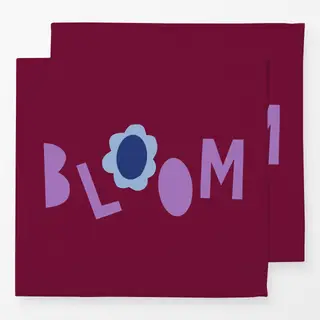Servietten Bloom burgundy lila