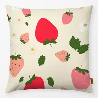 Kissen Erdbeerliebe Vanille