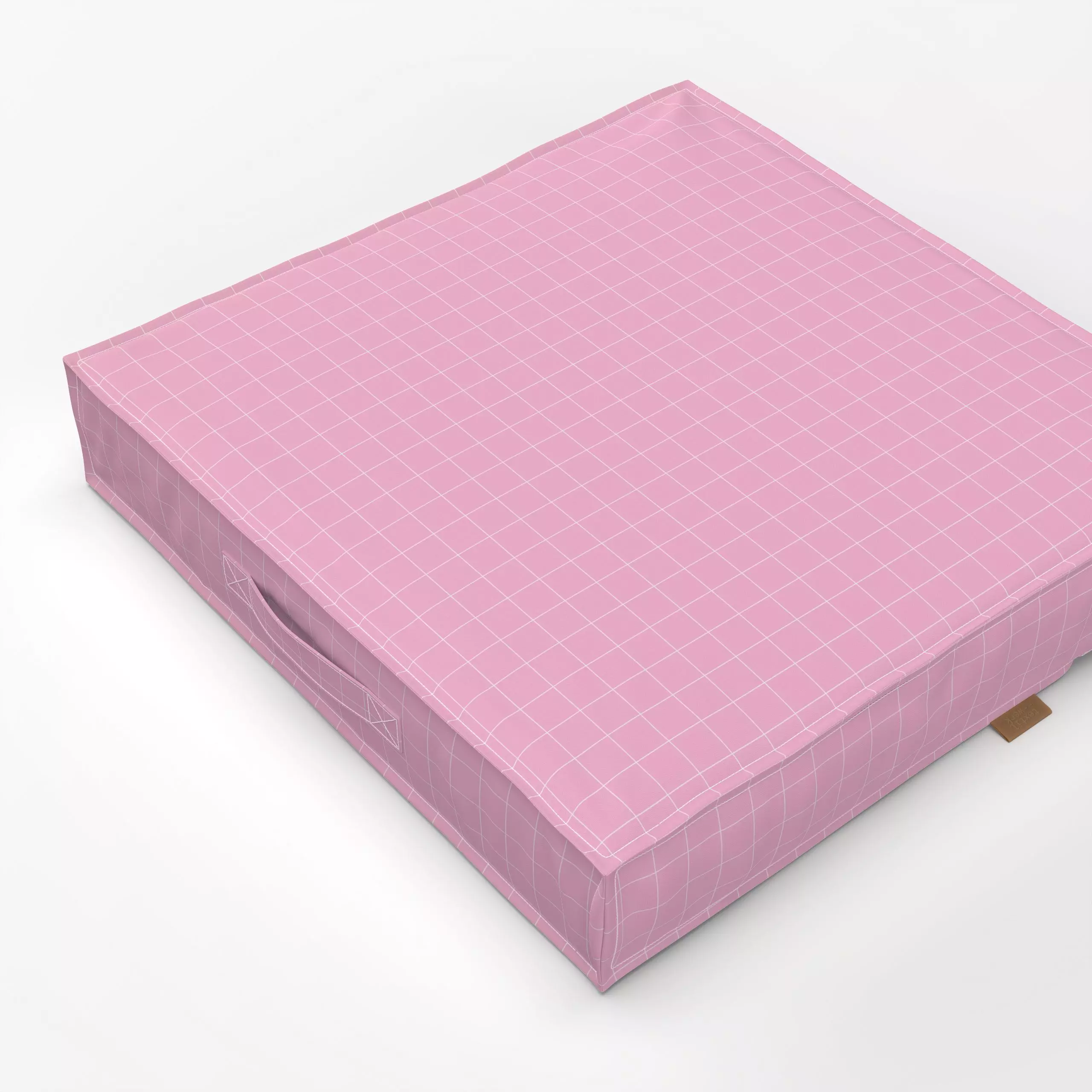 Bodenkissen New Spring Pattern Pink - Symbole & Muster - von „Jana Moßmann"; Kinderzimmer, pink, kleinkariert, kinderzimmerd...