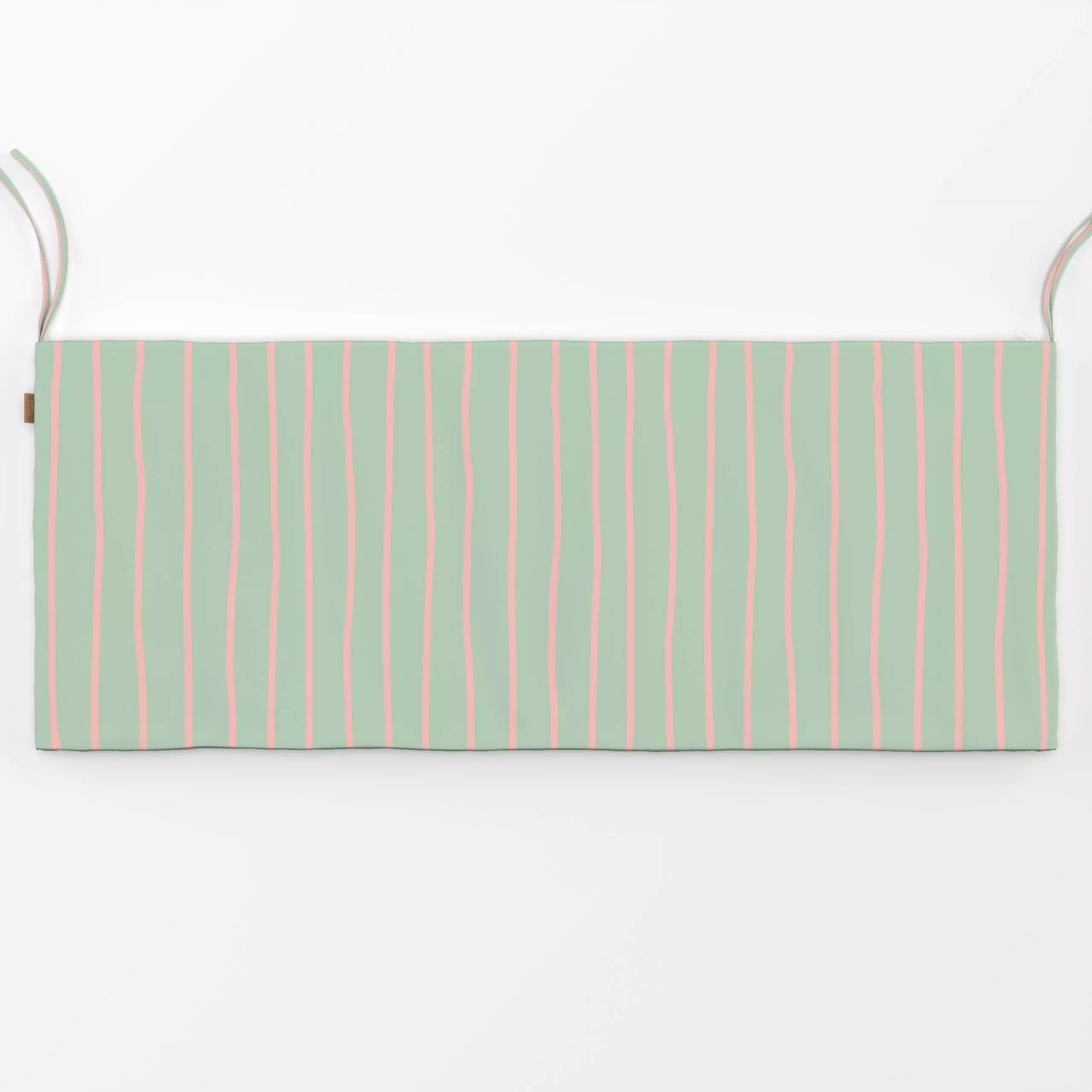 Bankauflage Sommerstreifen Grün Rosa - Symbole & Muster - von „Andrea Haase"; Streifen, gestreift, Sommerlich, vertikal, Str...