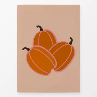 Geschirrtücher Drei Kürbisse Orange Pink