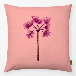 Kissen Tropical Palmtree pink