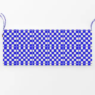 Bankauflage Blue checkered pattern