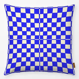 Kissen Blue checkered pattern
