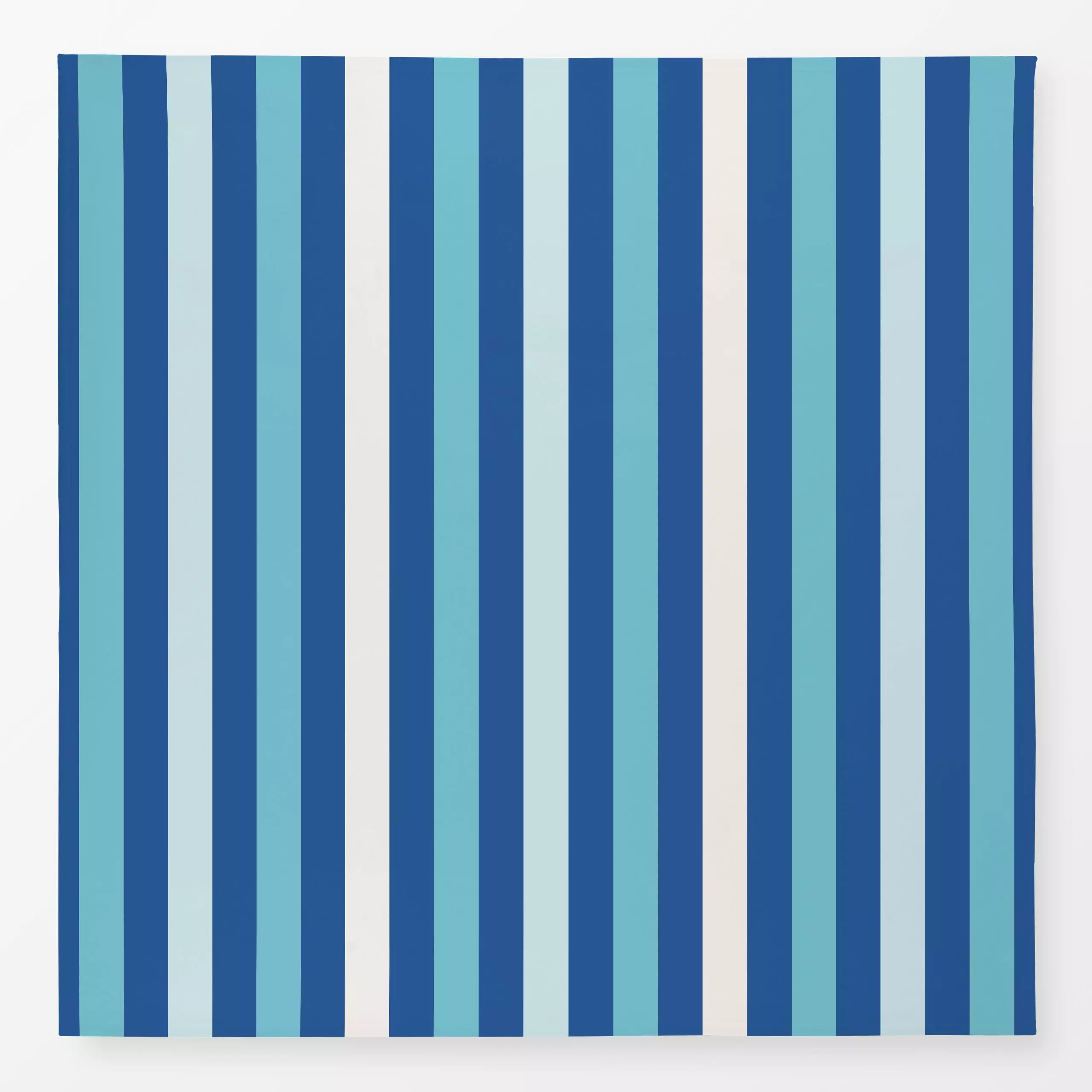 Tischdecke Streifen Vertikal Multi Blau - Sommer, Symbole & Muster - von „Kathrin Woo"; Streifen, maritim, stripes, gestreif...