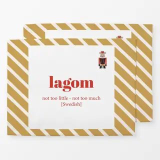 Tischset Wichtel Brief Maus