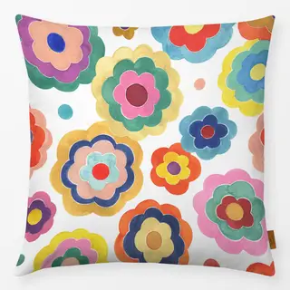 Kissen Bunt Bold Retro Vintage Blumen