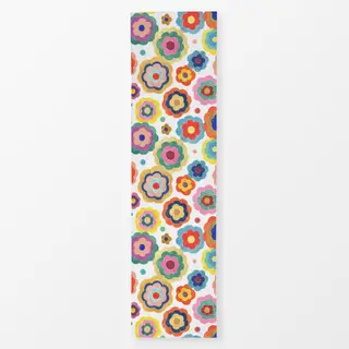 Tischläufer Bunt Bold Retro Vintage Blumen