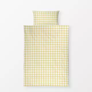 Bettwäsche Vichy Gingham Karo gelb