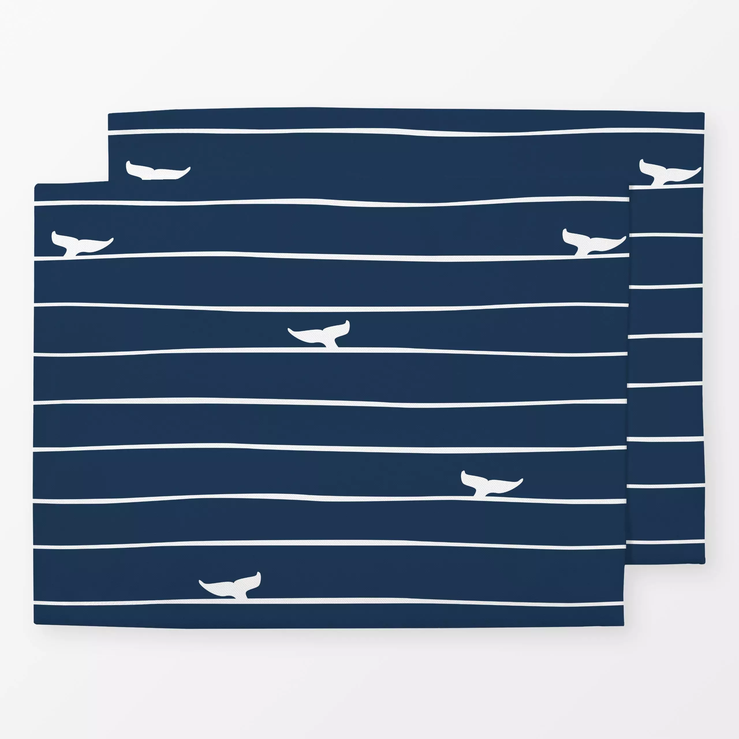 Tischset Fluke blau, Tiere, fürs Kinderzimmer, Sommer, von Katrin Graff