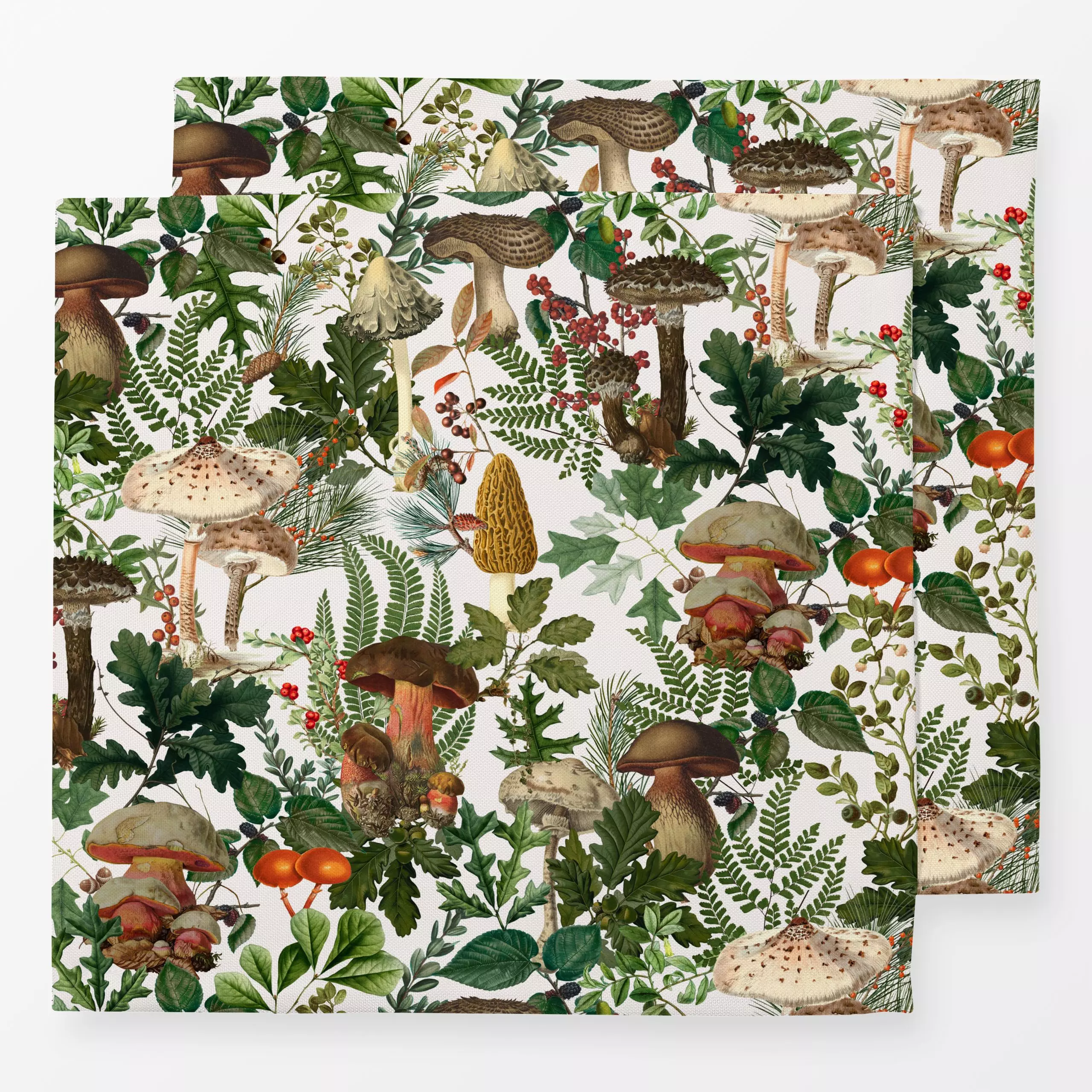 Servietten Achtung giftig - offwhite - Blumen & Florales, Herbst, Pflanzen & Botanik - von „Uta Naumann"; Muster, Natur, Blä...