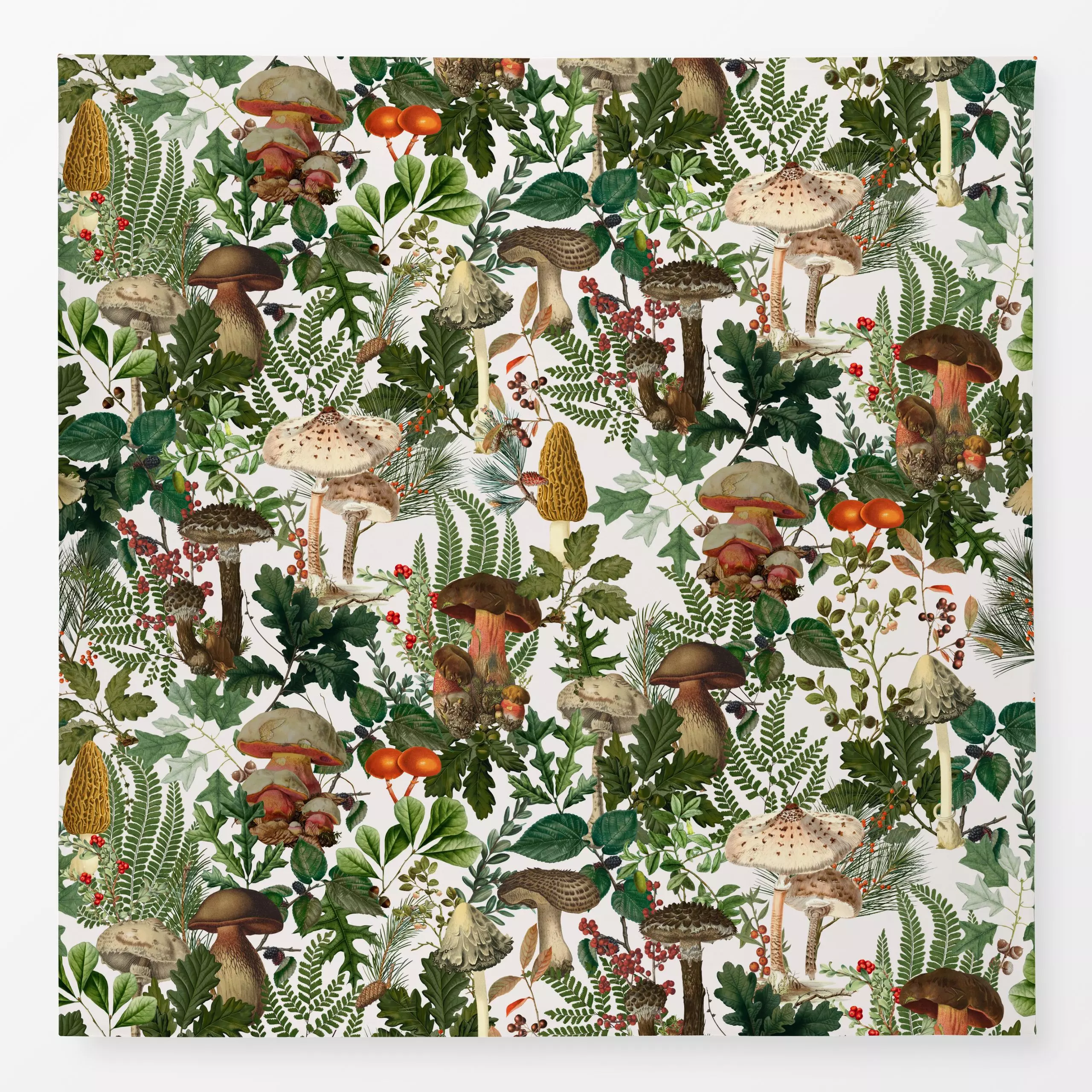 Tischdecke Achtung giftig - offwhite - Blumen & Florales, Herbst, Pflanzen & Botanik - von „Uta Naumann"; Muster, Natur, Blä...