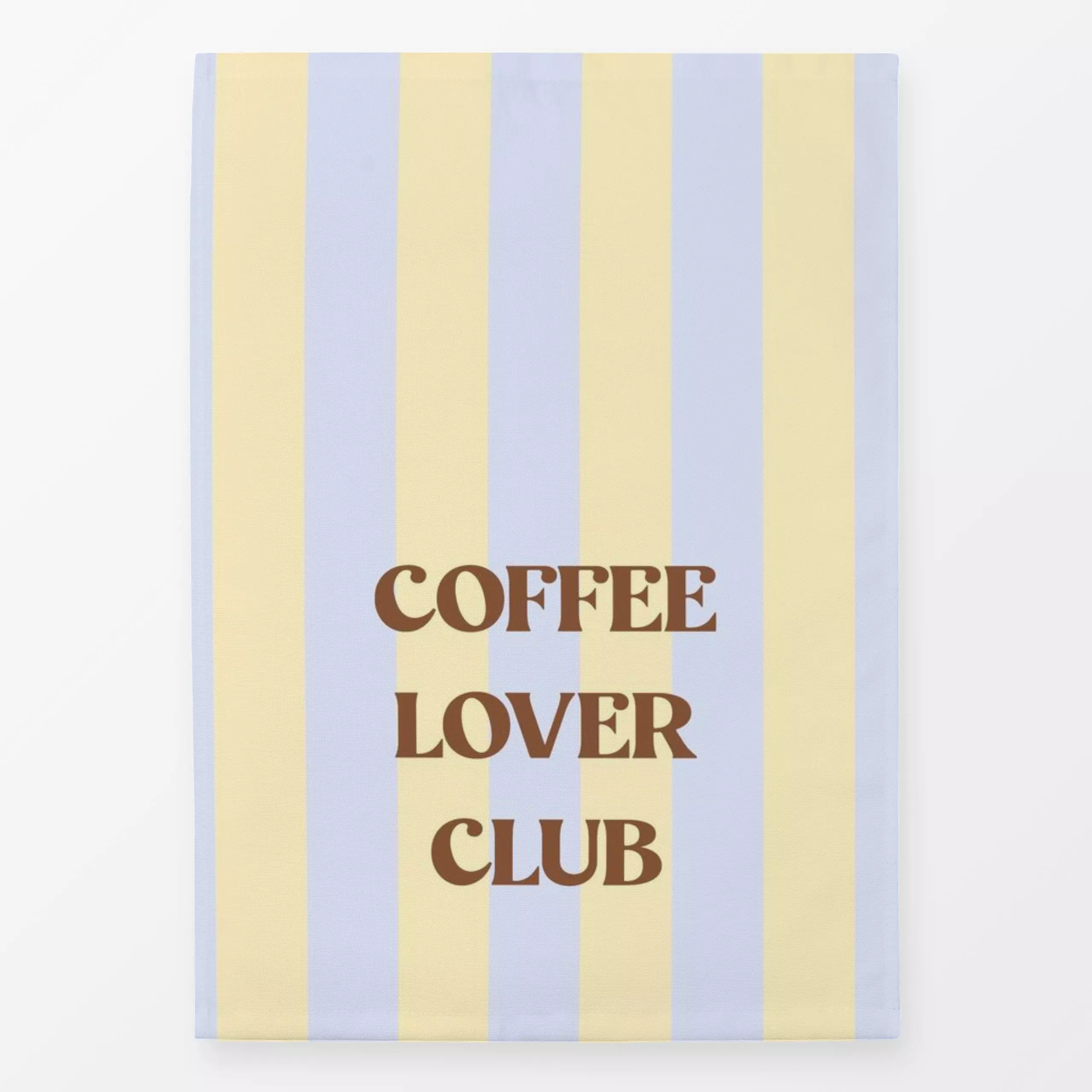 Geschirrtücher COFFEE club StripesYellow - Sprüche & Schriftzüge, Symbole & Muster, Küche, Essen & Trinken - von „Studio ROS...