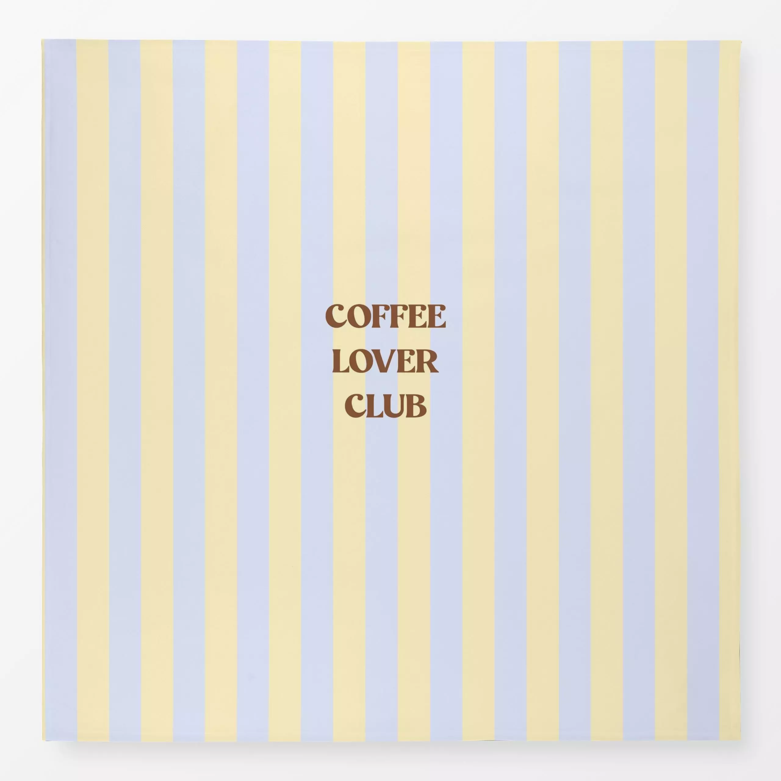 Tischdecke COFFEE club StripesYellow - Sprüche & Schriftzüge, Symbole & Muster, Küche, Essen & Trinken - von „Studio ROSAGRA...