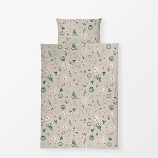 Bettwäsche Weihnachtserinnerungen beige