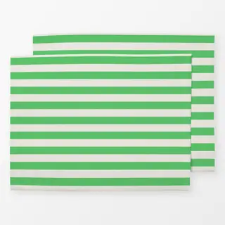 Tischset Streifen grün