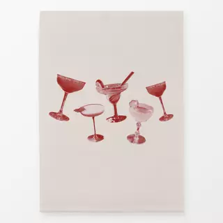 Geschirrtuch Cocktails Rot