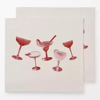 Servietten Cocktails Rot