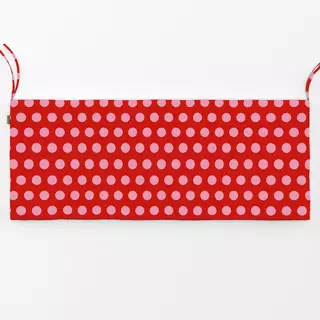 Bankauflage Polka Dots Rot Pink