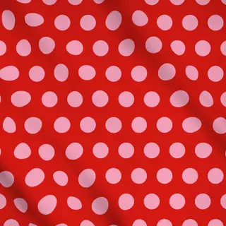 Meterware Polka Dots Rot Pink