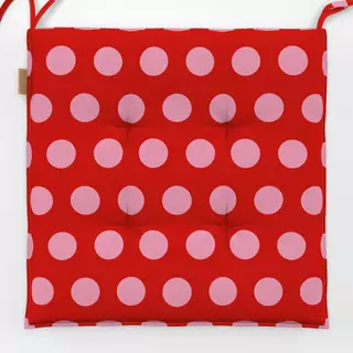 Sitzkissen Polka Dots Rot Pink