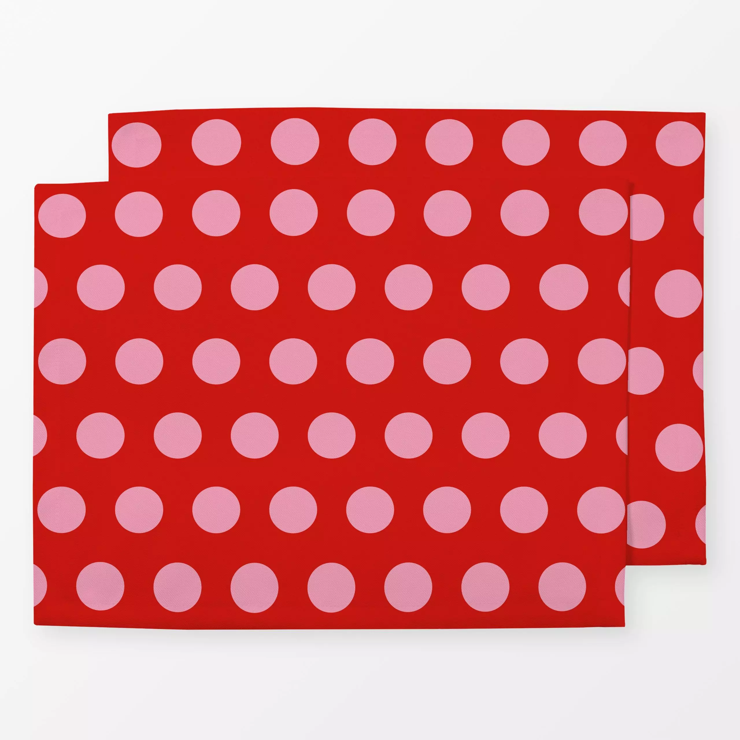 Tischset Polka Dots Rot Pink, gemustert, fürs Kinderzimmer, von Andrea Liesert