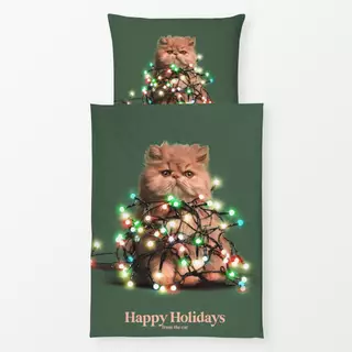 Bettwäsche Happy Holidays From The Cat