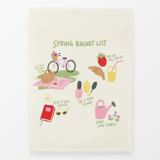 Geschirrtücher Spring Bucket List