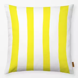 Kissen Markise gelb weiß