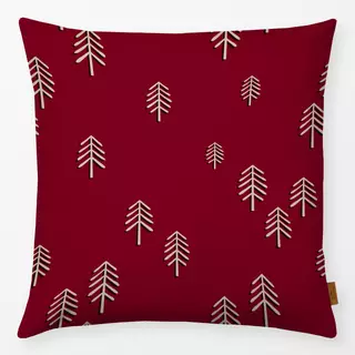 Kissen Fir Trees berry red