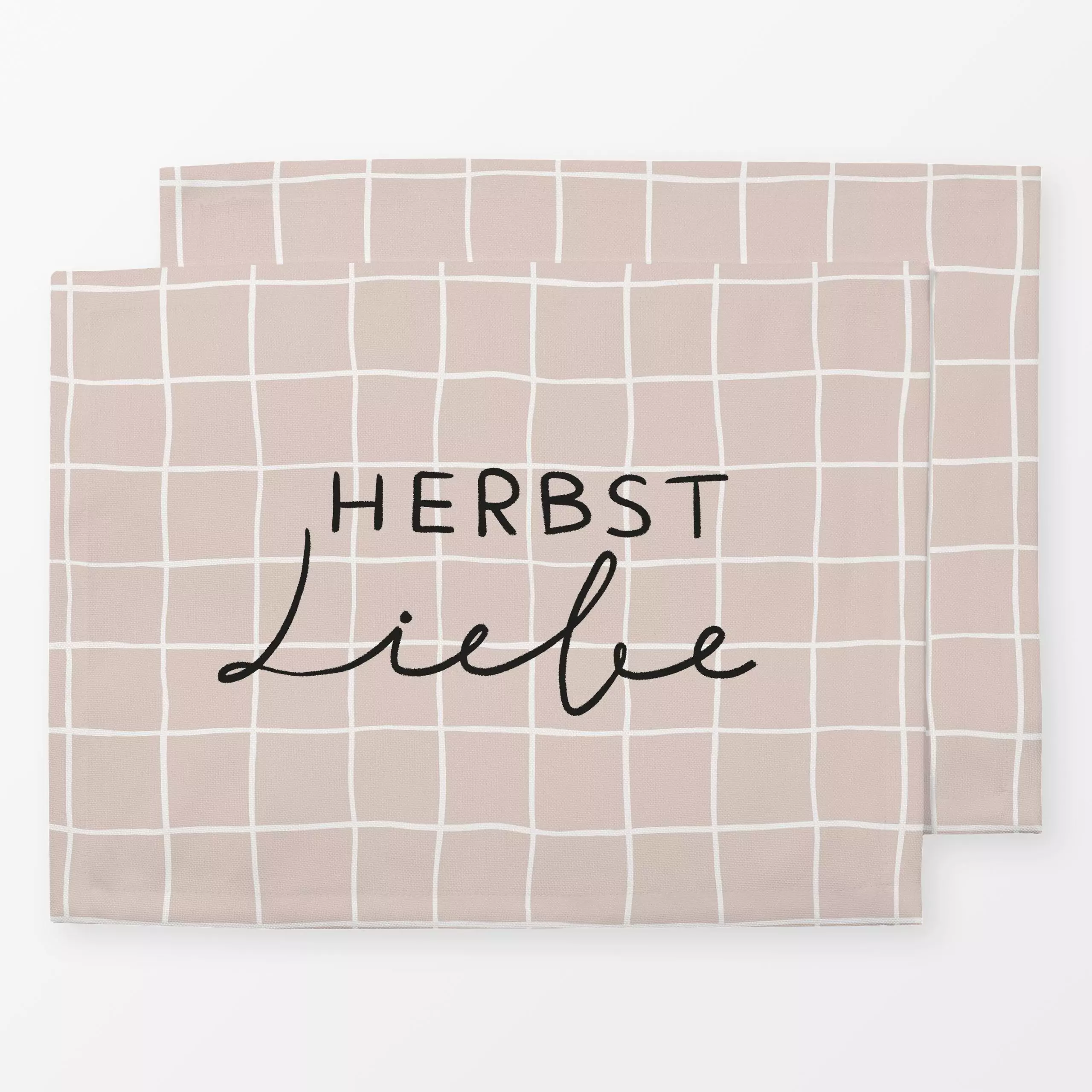 Tischset Herbst Liebe - Herbst, Sprüche & Schriftzüge - von „Studio Kesse"; text, typografie, Herbst, spruch, schrift, Herbs...