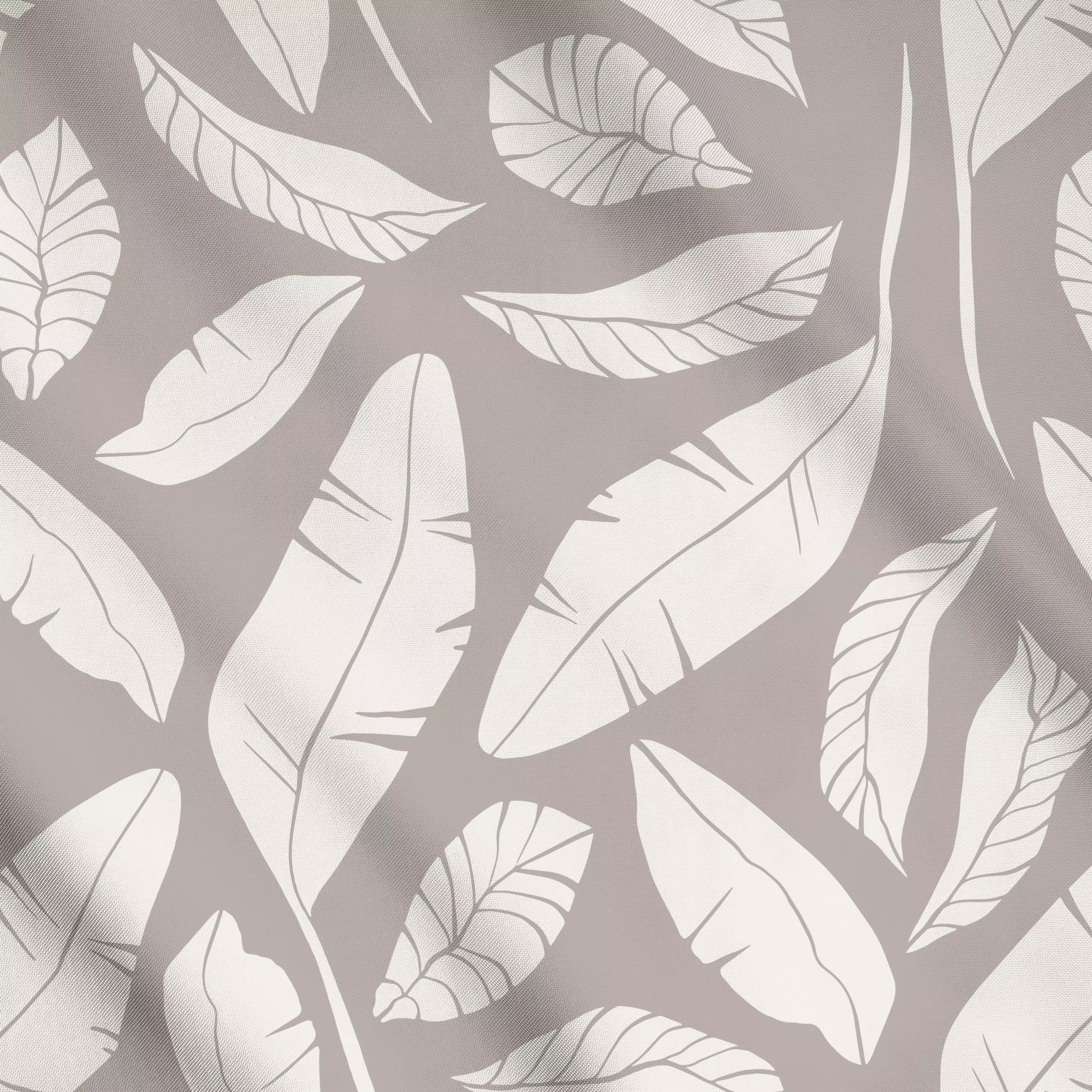 Meterware Schwebende Greige Blätter - Pflanzen & Botanik - von „Sara Maria"; Blätter, Palmen, Bananenpalme, Minimalismus, mo...