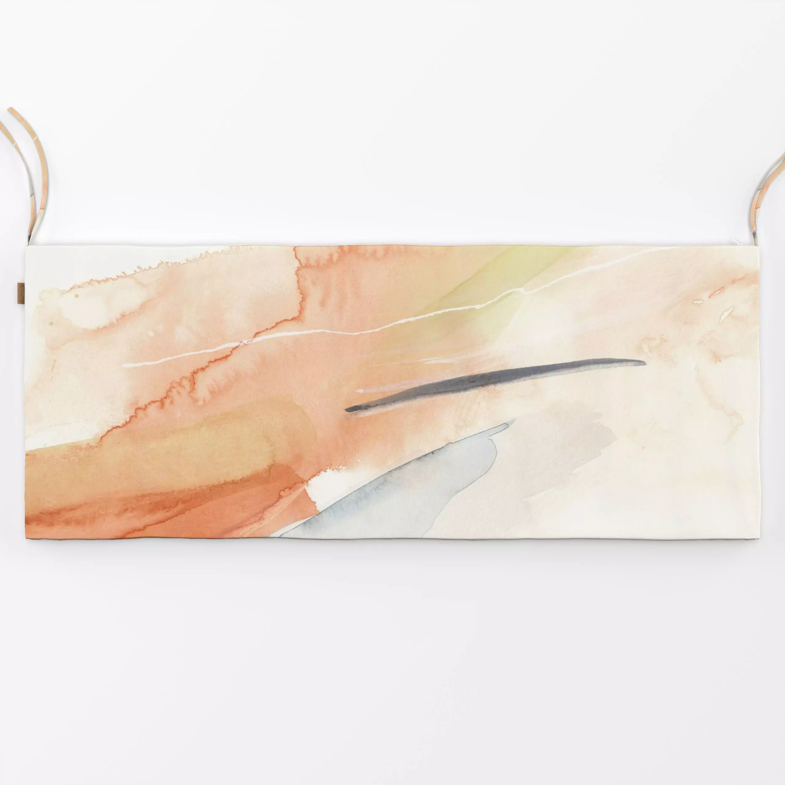 Bankauflage Brush strokes warm tones 1 - Frühling, Symbole & Muster - von „Nouveau Prints"; Wasserfarben, Acryl, graphisch, ...