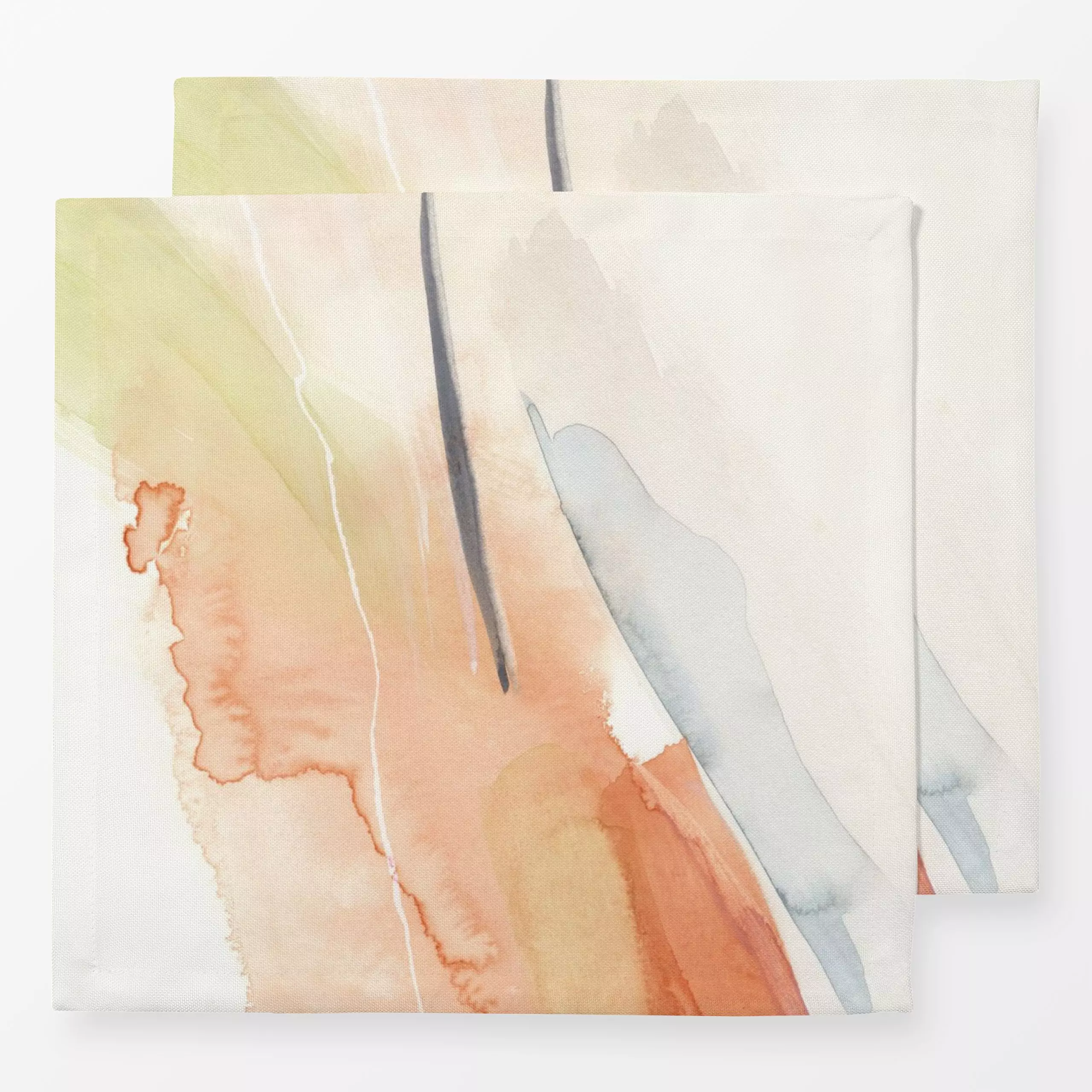 Servietten Brush strokes warm tones 1 - Frühling, Symbole & Muster - von „Nouveau Prints"; Wasserfarben, Acryl, graphisch, A...