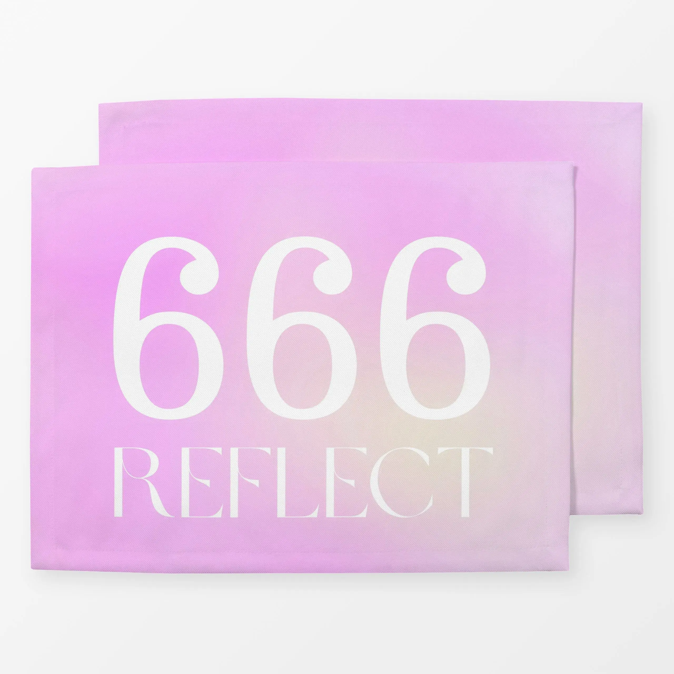 Tischset Engelszahl 666 Auf Dem Weg, Spruch, von Monika Strigel
