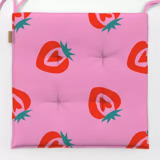 Sitzkissen Herz in Erdbeeere