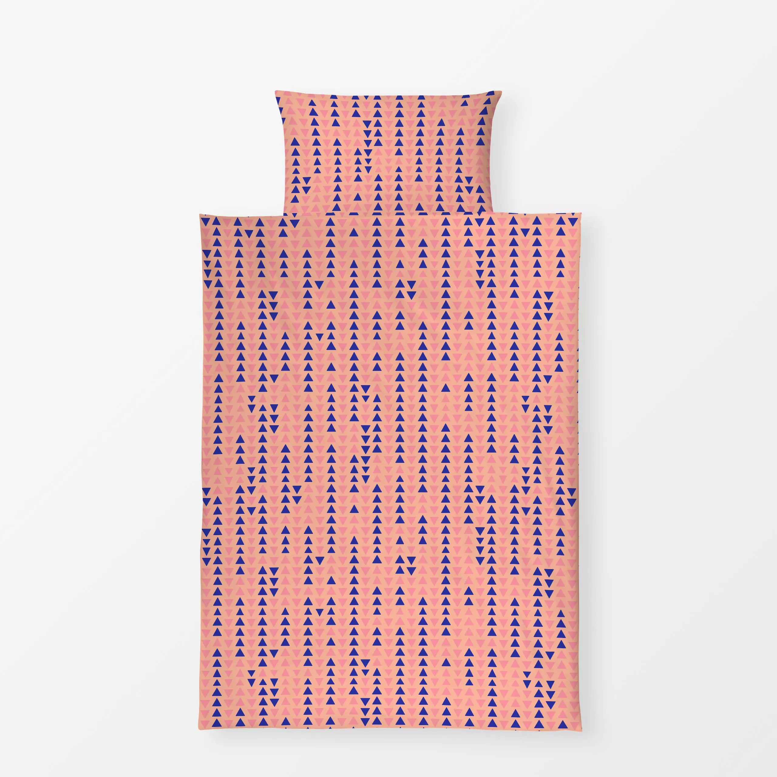 Bettwäsche Cool Boho Arrows pink blue - Sommer, Symbole & Muster - von „Karen Menzenbach"; Muster, rosa, Sommer, grafisch, f...