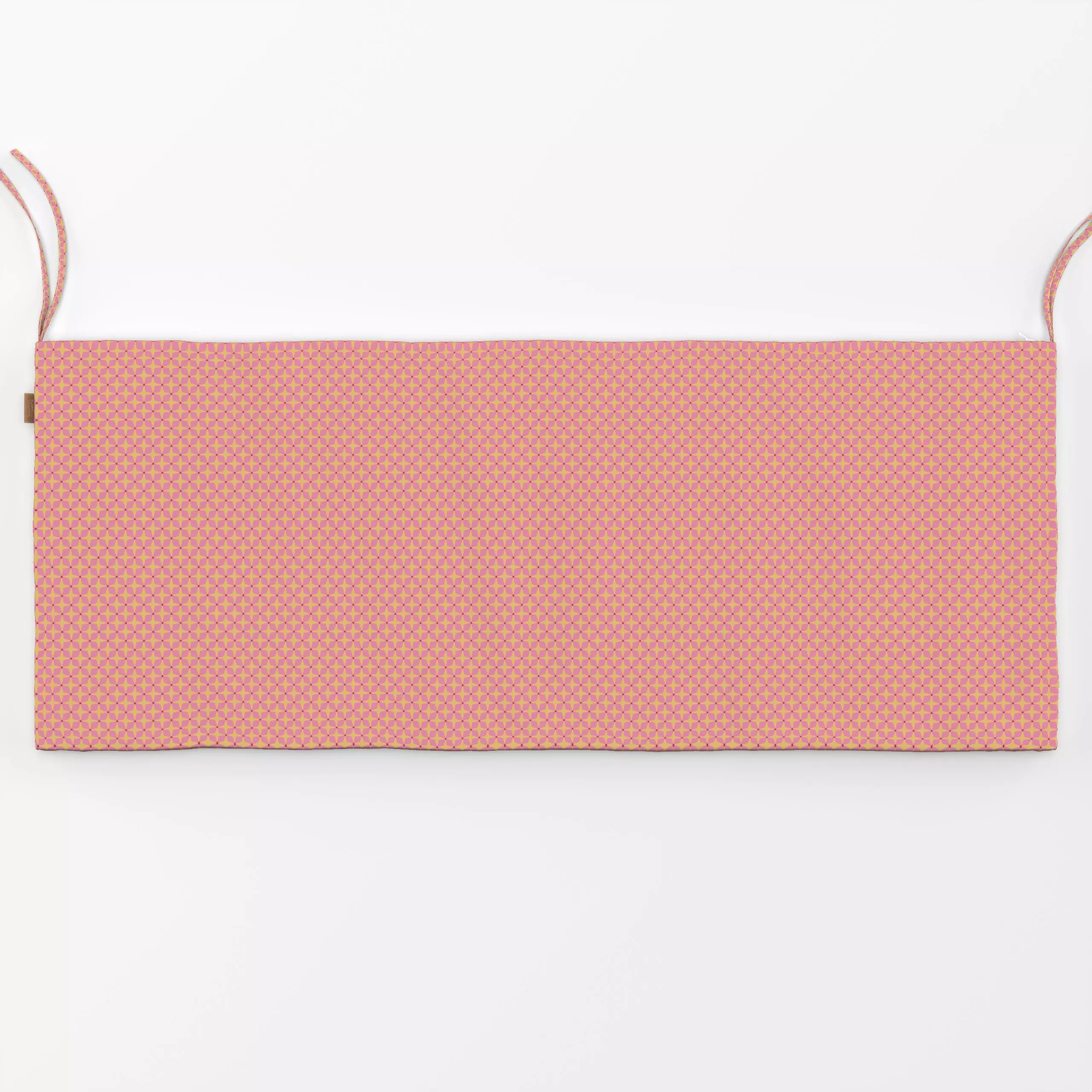 Bankauflage Small Star Pattern Pink - Weihnachten, Symbole & Muster - von „Andrea Liesert"; Sterne, Weihnachten, verspielt, ...